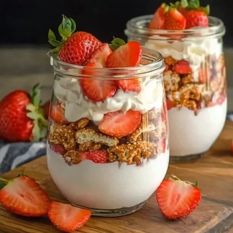 Strawberry Pretzel Salad Parfaits Recipe