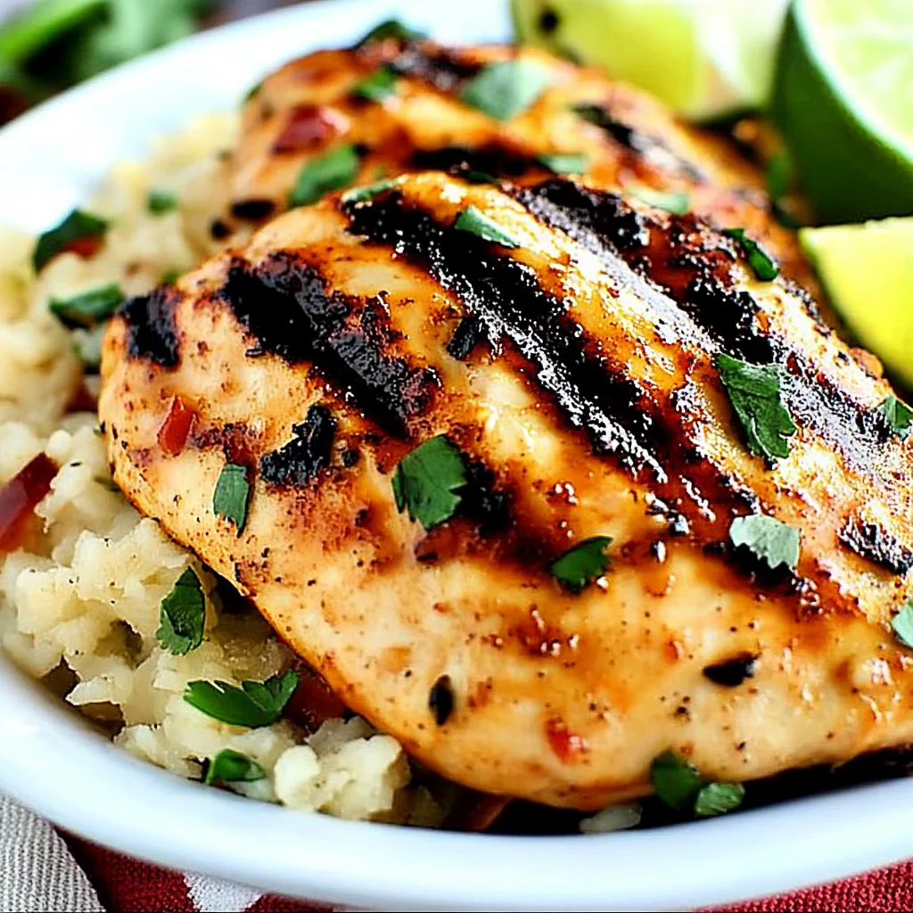 Sweet Chili Coconut-Lime Grilled Chicken