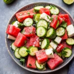 Watermelon Cucumber Salad Recipe