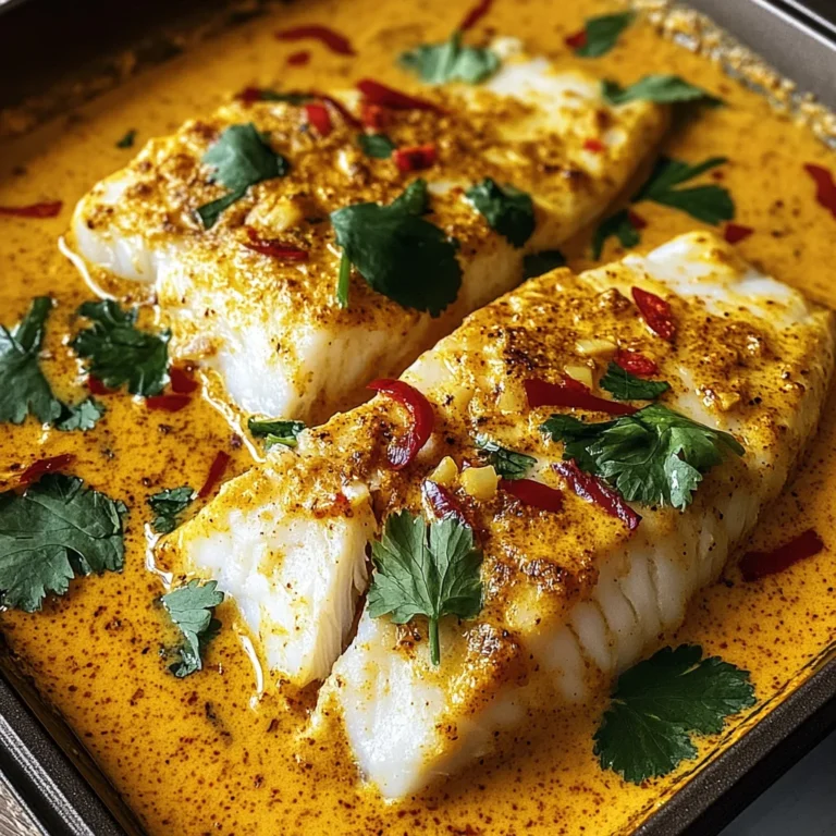 Coconut Curry Baked Cod