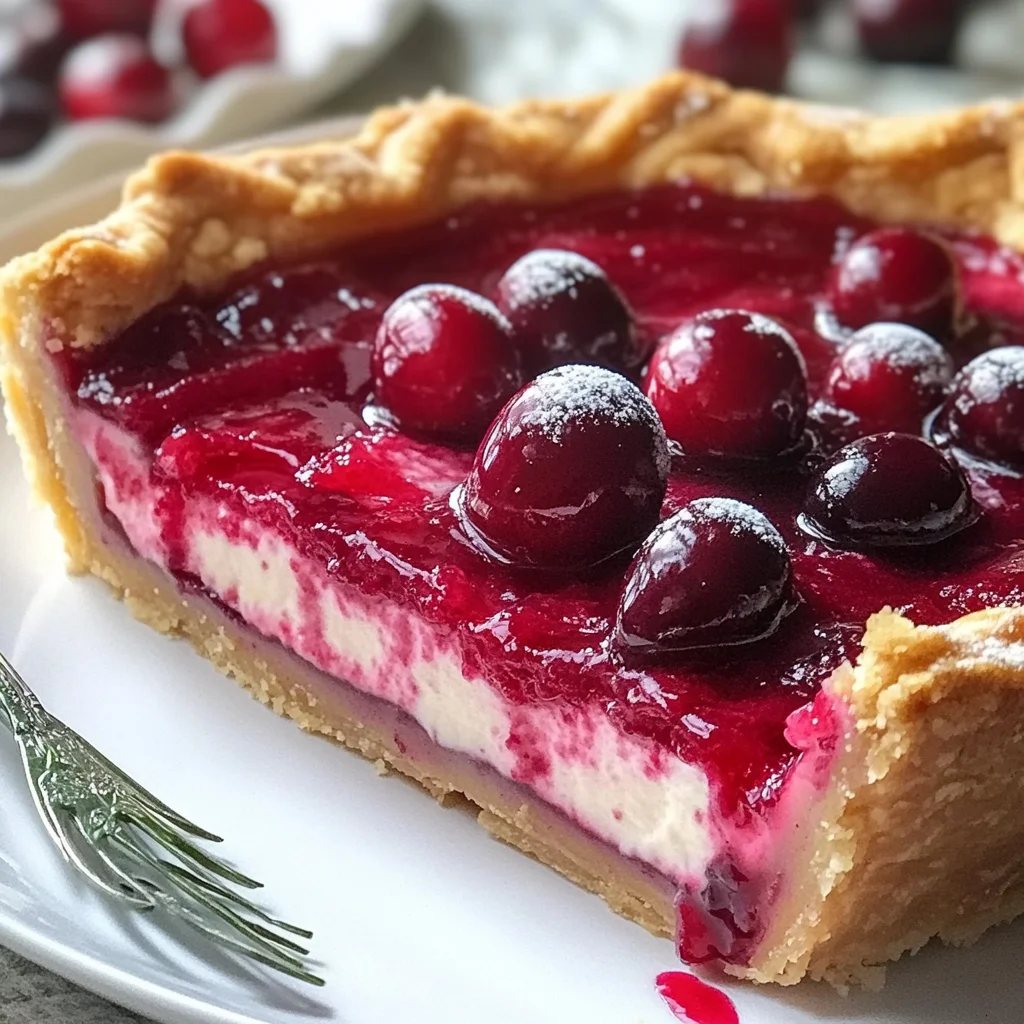 Cranberry Custard Pie Recipe