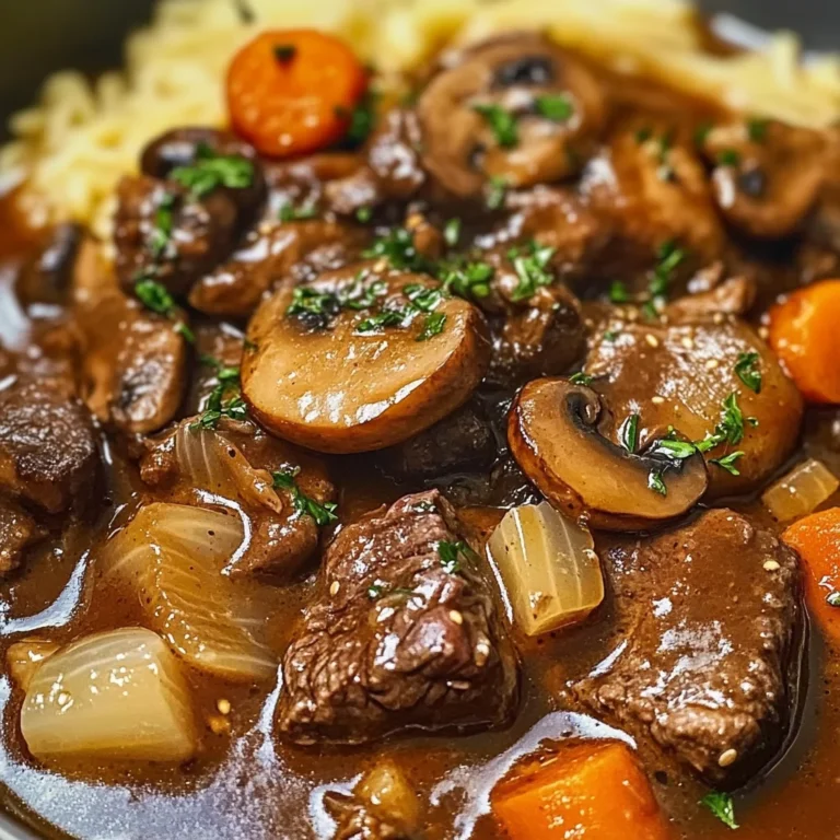 French Beef Stew with Mushrooms