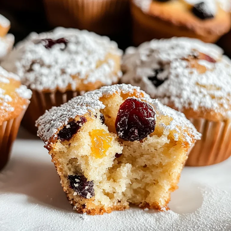 Moist Christmas Stollen Muffins