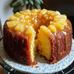 Pineapple Pound Cake with Pineapple Glaze