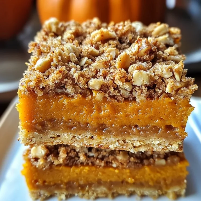 Pumpkin Pie Crumble Bars – Easy Fall Dessert Recipe