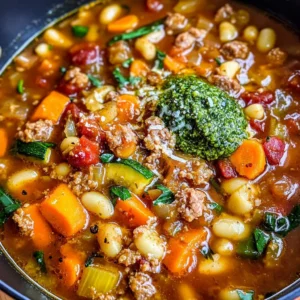 Sausage Minestrone Soup
