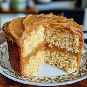 Sour Cream Pound Cake with Caramel Frosting