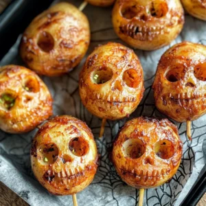Spooky Halloween Skull Potatoes