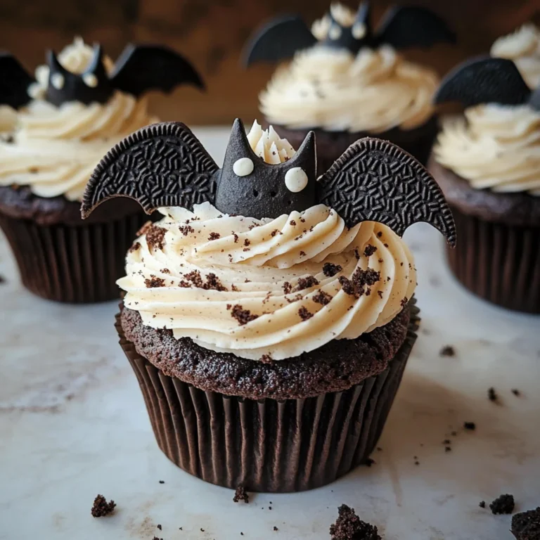 Vegan Oreo Bat Cupcakes