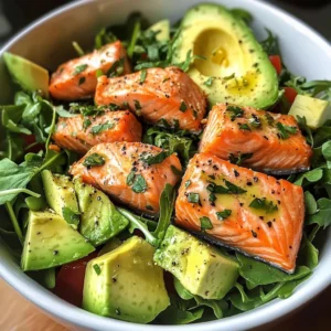 Zesty Salmon & Avocado Salad Bowl