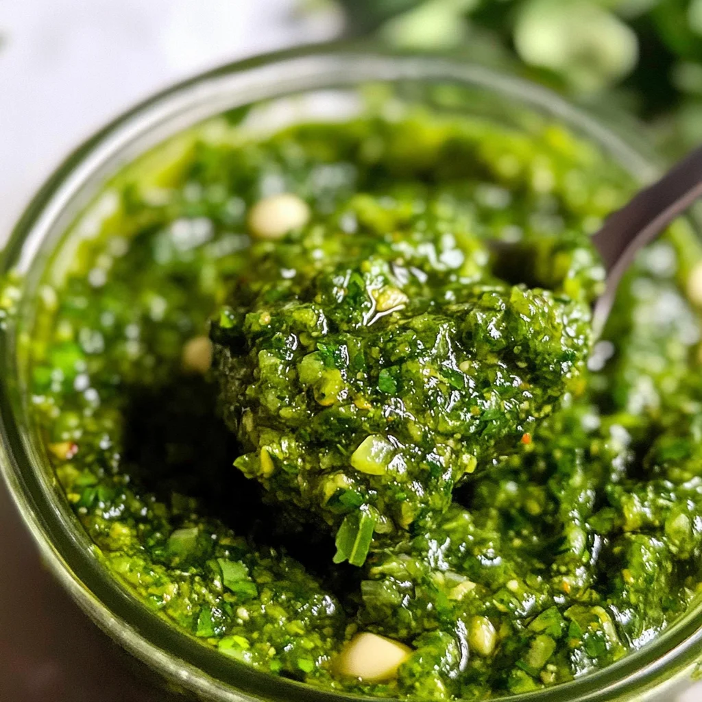 Zhoug (Spicy Cilantro Sauce)