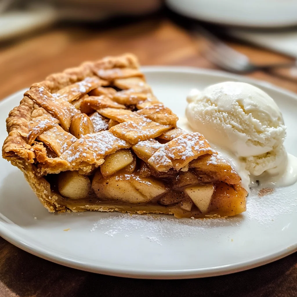 Apple Pie à la Mode (Apple Pie with Ice Cream Recipe)