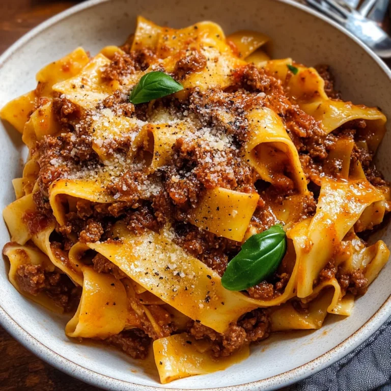 Authentic Pappardelle Bolognese (ragù alla bolognese)