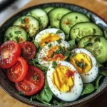 Avocado and Egg Garden Salad