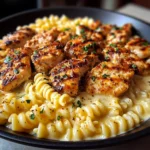 Cajun Garlic Chicken Rotini in Velveeta Cream Sauce
