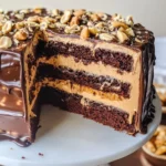 Chocolate Snickers Cake