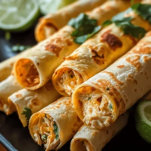 Cream Cheese Chicken Taquitos
