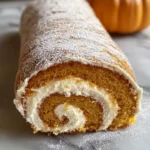 Fall Pumpkin Spice Roll Cake - theamazingfood