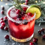 Festive Christmas Cranberry Margarita