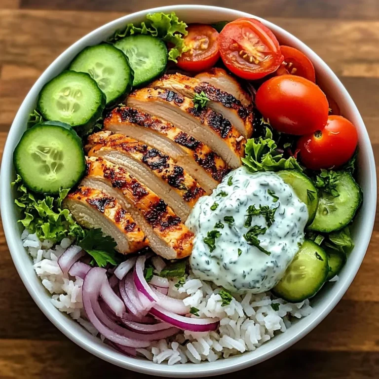 Grilled Chicken & Rice Veggie Bowl with Herb Yogurt