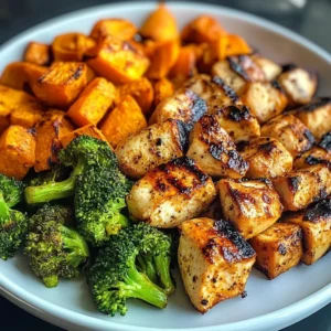 Grilled Chicken & Roasted Sweet Potato Power Plate