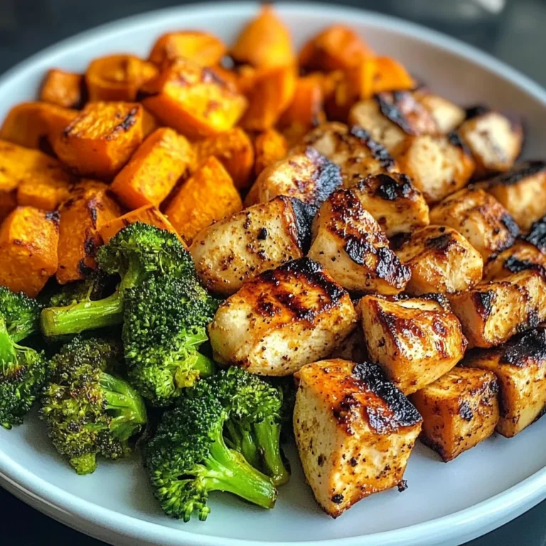 Grilled Chicken & Roasted Sweet Potato Power Plate