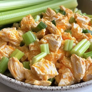 High Protein Buffalo Chicken Salad (Healthy, Easy)