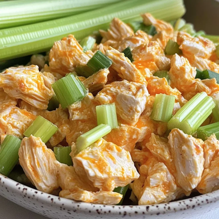 High Protein Buffalo Chicken Salad (Healthy, Easy)