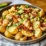 Honey Mustard Crispy Smashed Potato Salad