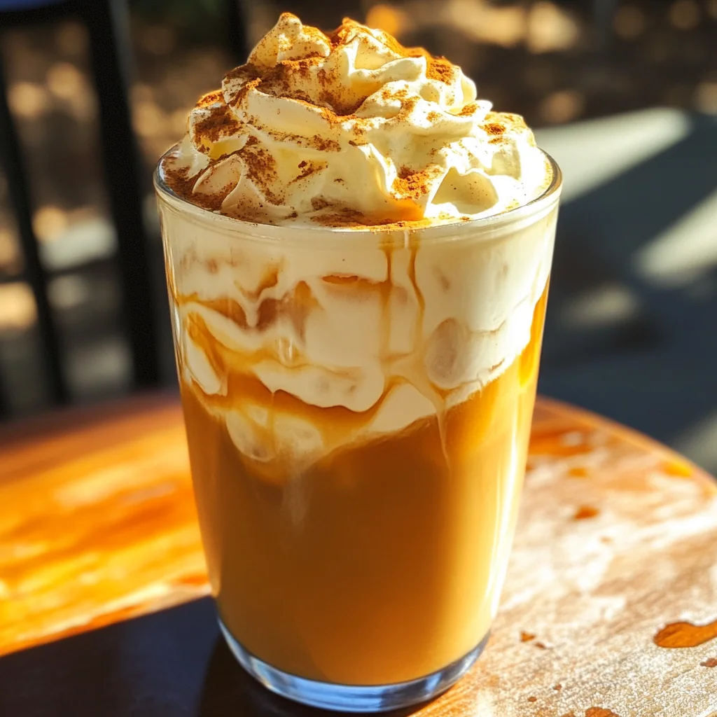 Iced Pumpkin Cream Chai Tea Latte