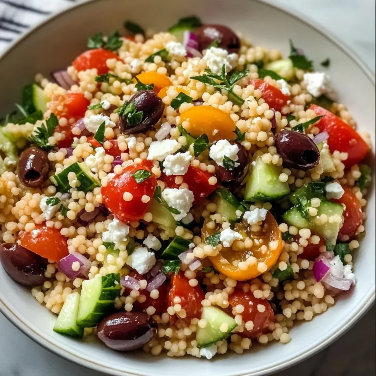 Light Mediterranean Couscous Salad
