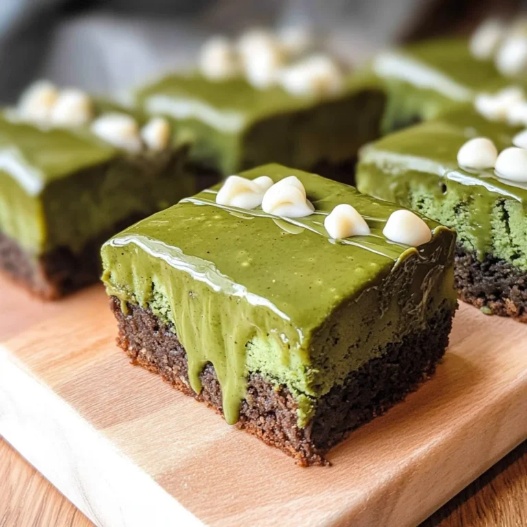 Matcha Mochi Brownies