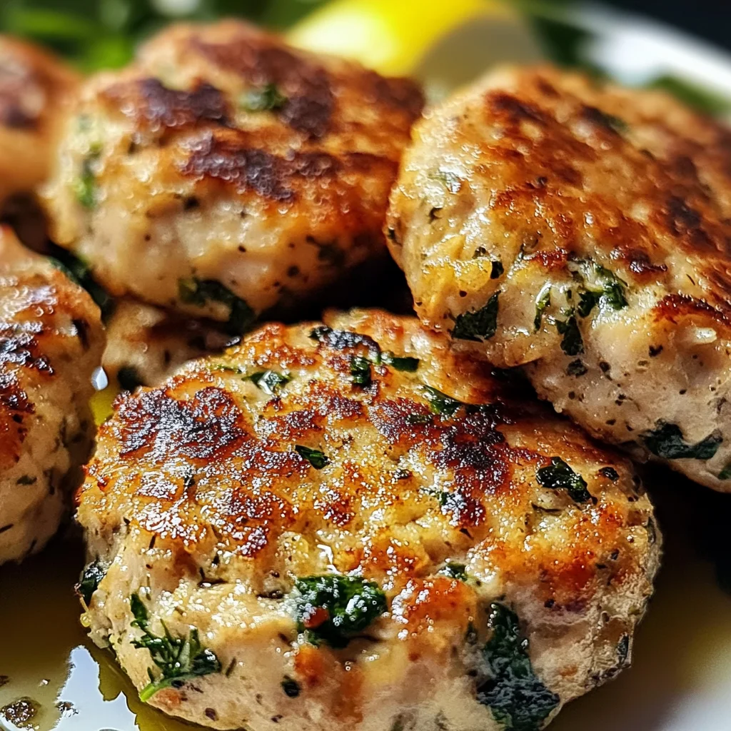 Mediterranean Chicken Patties