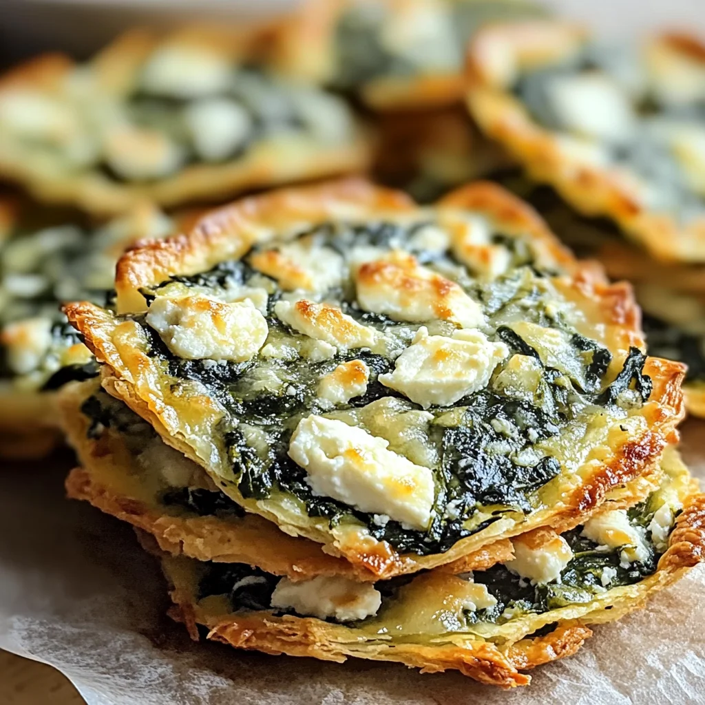 Mediterranean Spinach and Feta Crisps
