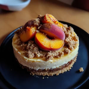 Peach Cobbler Cheesecake