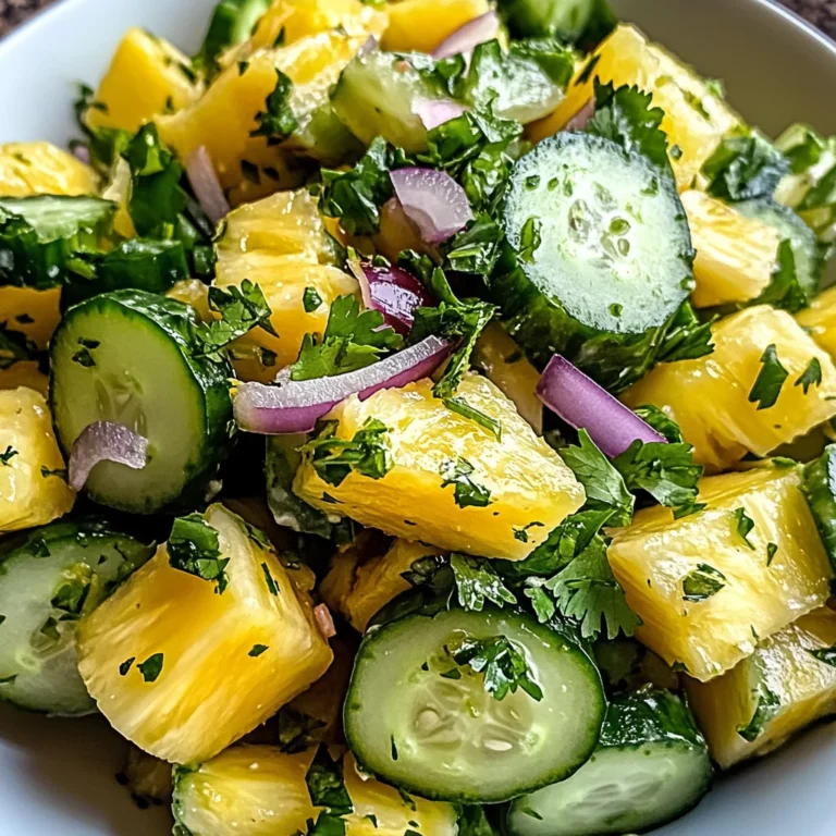 Pineapple Cucumber Salad