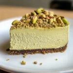 Pistachio Cheesecake With Pistachio Topping
