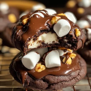 Rocky Road Chocolate Fudge Cookies
