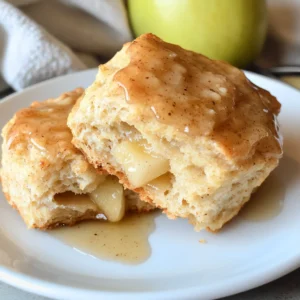 Apple Biscuits with Honey Butter Glaze
