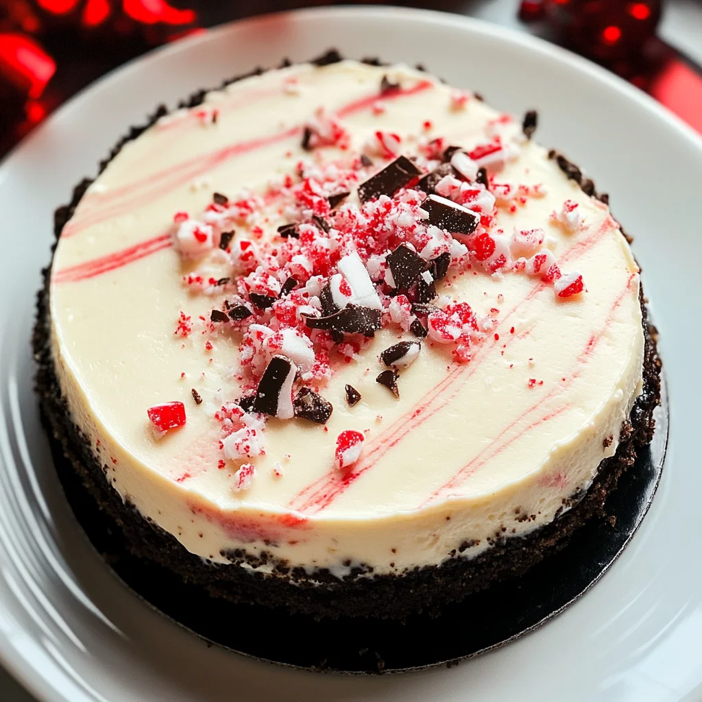 Best Christmas Peppermint Cheesecake
