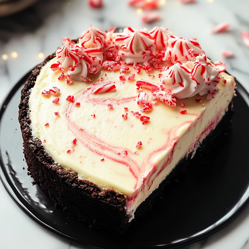 Best Christmas Peppermint Cheesecake