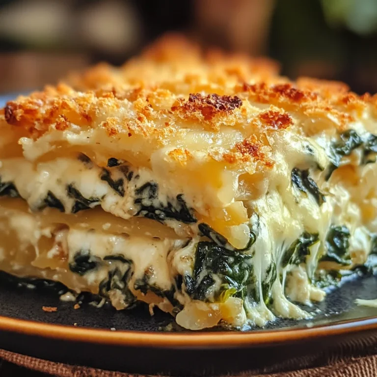 Cheesy Italian Spinach Bake