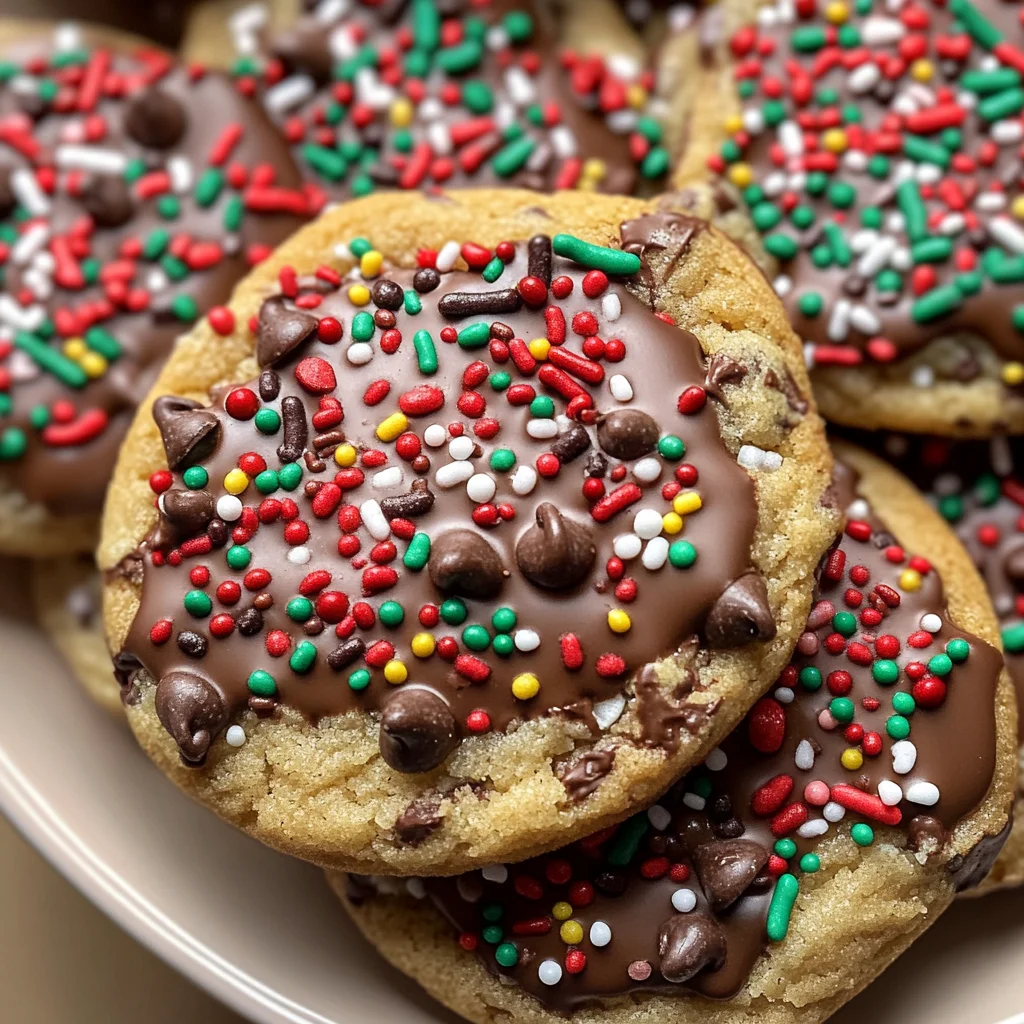 Chocolate Chip Christmas Cookies