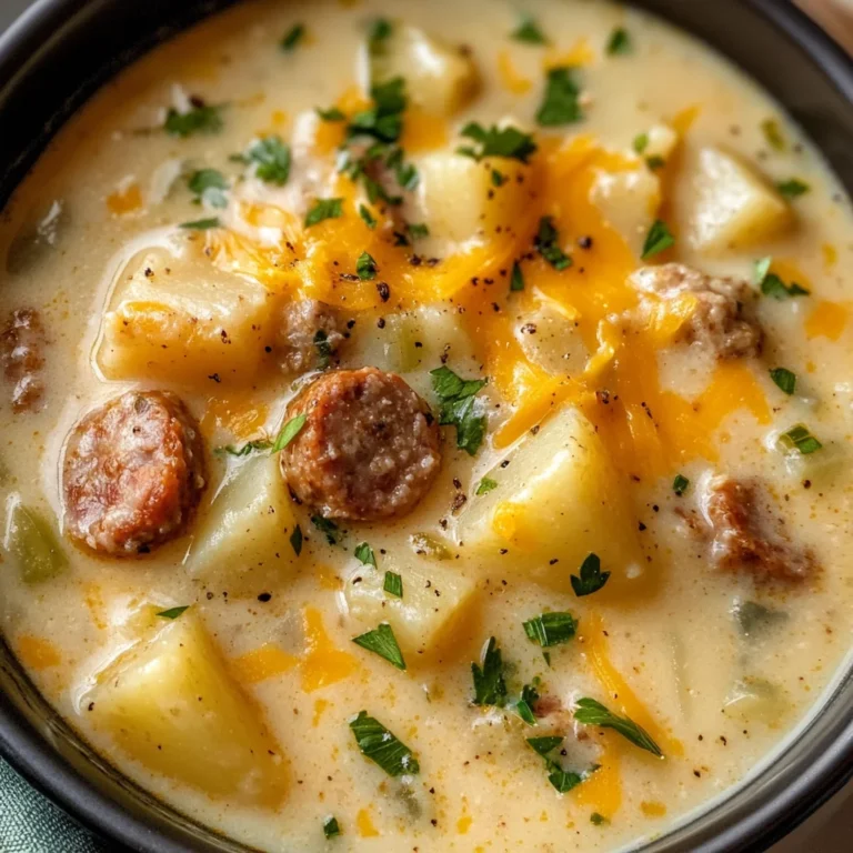 Cozy Crockpot Potato Soup with Sausage – Hearty and Delicious for Fall