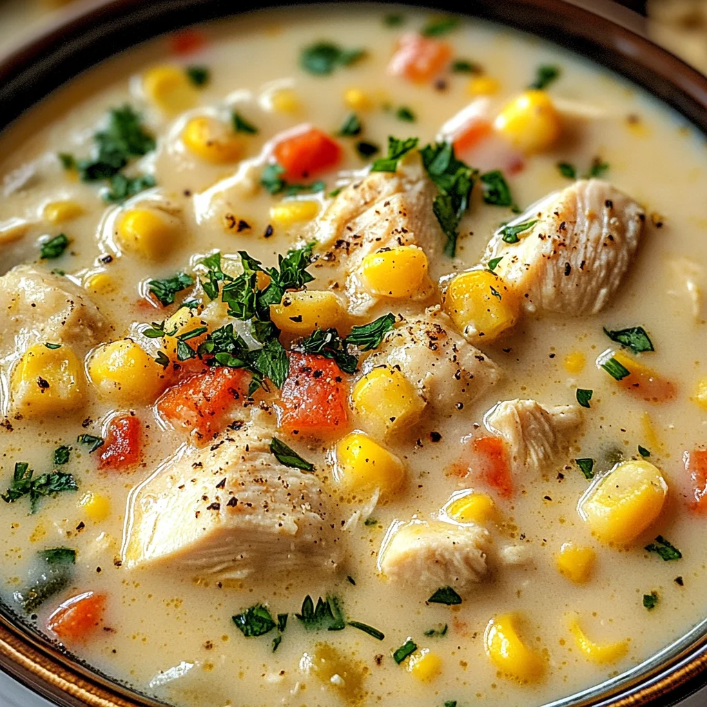 Crockpot Chicken Corn Chowder