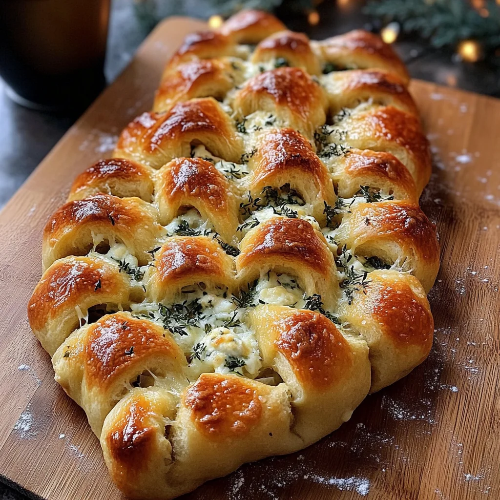 Easy Recipes Cheesy Christmas Tree Bread