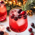 Festive Christmas Cranberry Spritzer