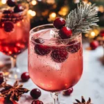 Festive Christmas Cranberry Spritzer