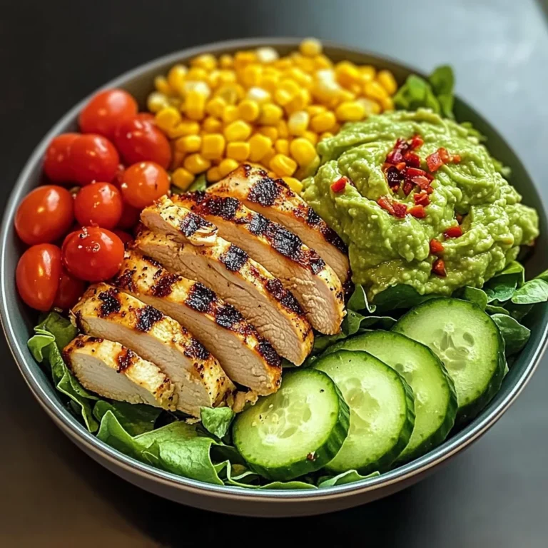 Grilled Chicken Bowl with Veggies & Guacamole