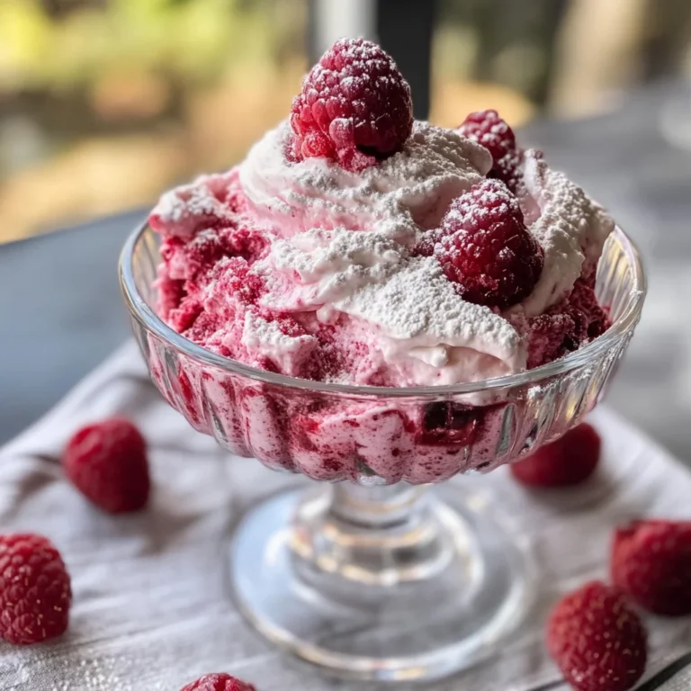 Himbeercreme / 5 Minuten Blitz-Dessert